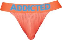 ADDICTED Ring Up Neon Mesh Jockstrap Neon Orange - TAILLE M
