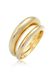 Elli PREMIUM Ring Dames 925 Sterling Zilver Goud 17.25 mm / maat 54