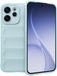 Techsuit Magic Shield Silicone Back Cover for Oppo Reno15 F/FS - Blue