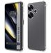 Tumundosmartphone Siliconen hoes, schokbestendig, transparant voor Xiaomi Poco F6 5G