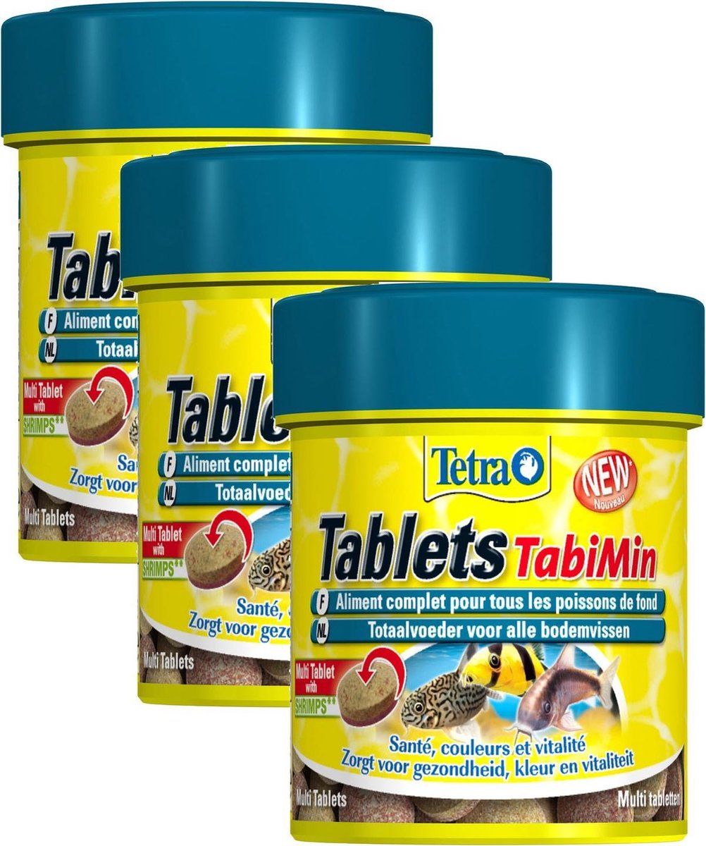 Tetra Tabimin Tabletten - Vissenvoer - 3 x 120 stuks