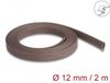 Delock Gaine tressée résistant aux rongeurs extensible 2 m x 12 mm marron