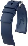 HIRSCH PURE L BLUE UNI -22mm Bracelet de montre Cuir Bleu Unisexe Adultes Boucle