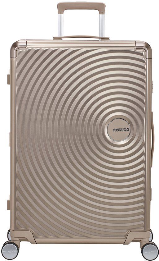 American Tourister Soundbox Alu Spinner 75 / 28 TSA Trolley Bronze Taupe 77cm