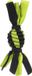 Flamingo Rofas Rugby Hondenspeelgoed, geweven, S, groen/zwart, 30 x 6,8 x 6,8 cm