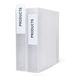 3L Label Houders Polypropyleen Zelfklevend met Inserts 55x150mm Ref 10340 [Pack van 6]