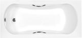 Badland ARIA PLUS ligbad 160 x 70 cm wit met handgrepen zonder zijpaneel