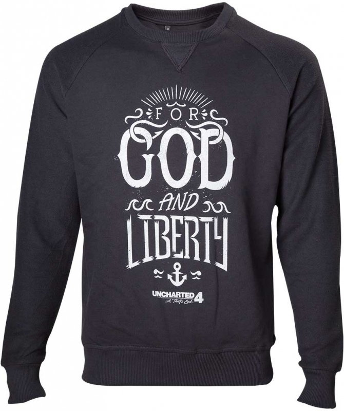 Difuzed Merchandising UNCHARTED 4 - Sweater For God and Liberty S