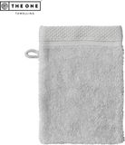 The One Towelling Ultra Deluxe washand - 16 x 21 cm - Washandje - 100% katoen - Zilvergrijs