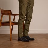 Manfield Chaussures à lacets en cuir noir homme taille 41