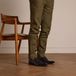 Manfield Chaussures à lacets en cuir noir homme taille 41