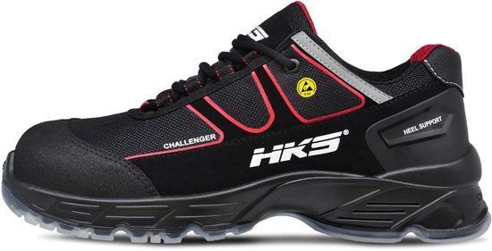 HKS K2 CA S3 werkschoenen - veiligheidsschoenen - safety shoes - heren - breed model - laag model - lichtgewicht - Vegan - zwart - maat 41