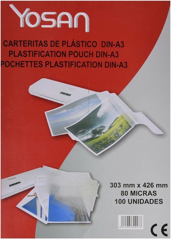Lamineerhoezen Yosan Transparant A3