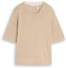 Tom Tailor - Pull en maille avec soie - Taille XS - beige gravier chiné