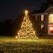 Fairybell LED Kerstboom voor buiten inclusief mast - 2 meter - 300 LEDs - Warm wit