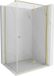 Mexen Mist-F cabine de douche rabattable droite 80 x 120 cm, transparent, or brossé