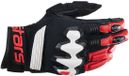Alpinestars Halo Leren Zwart Wit Felrood Handschoenen Maat M