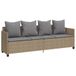 VidaXL Lounge Stoel Ligbed met Kussens Polyrattan Grijs