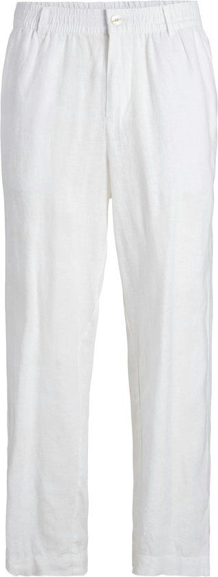 JACK & JONES Karl Lawrence Linen Chino loose fit - heren chino - wit - Maat M - Wit