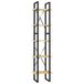 VidaXL Boekenkast met 5 schappen 40x30x175 cm massief grenenhout