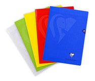 Clairefontaine 303181C Mimesys Geniet schrift - A4 29,27x21 cm - 70 Blad geruit Séyès - Wit papier 90 g - Polypro omslag - Willekeurige kleur