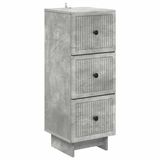 vidaXL Ladekast Betongrijs 33 x 34,5 x 90 cm Bewerkt hout