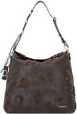 Desigual Jersey 2.0 Stencil Flocado Mini Backpack Chocolate