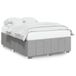 VidaXL Cadre de lit Tissu Gris clair 140x190 cm