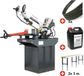 CUBIX Business NV Pack Metaalbandzaag 225 mm Vario 230 V + rollenbanenset (3 m & 3 m) + 5 zaaglinten & koelmelk Torros SC281GV PACK 4
