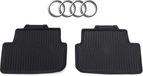 Audi A1 Rubberen Vloermatten - 2x Achter - Origineel All-Weather - Zwart