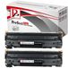 HP Cartouche de toner CE285A pour HP LaserJet, 2 pièces, noir