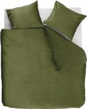 Ambiante Velvety dekbedovertrek - Tweepersoons - 200 x 200/220 cm - Groen