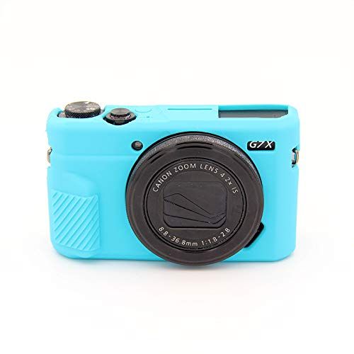 Zakao G7X Mark II Case - Zachte Siliconen Camera Case Cover voor Canon PowerShot G7X Mark II (blauw)
