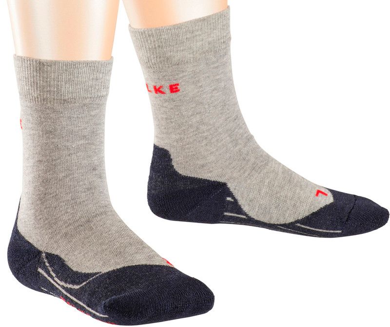 Falke RU4 Hardloopsokken Kinderen grijs/zwart 31-34 2018