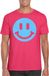 Bellatio Decorations Heren T-shirt - Smile / Emoticon - Roze - Maat M