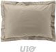 Douceur d'intérieur Percale Kussensloop Lichtbruin Natuurlijk Katoen Effen 50 x 70 cm
