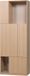 WOOOD Build Armoire de rangement 80 cm - Placage chêne - Naturel - 215x80x41
