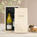 Maison de la Surprise Coffret vin dans une caisse gravée - Merlot et Chardonnay