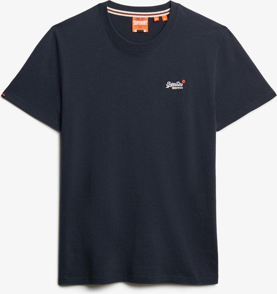 Superdry ESSENTIAL CONTRAST EMB TEE Men's T-shirt - Black - L