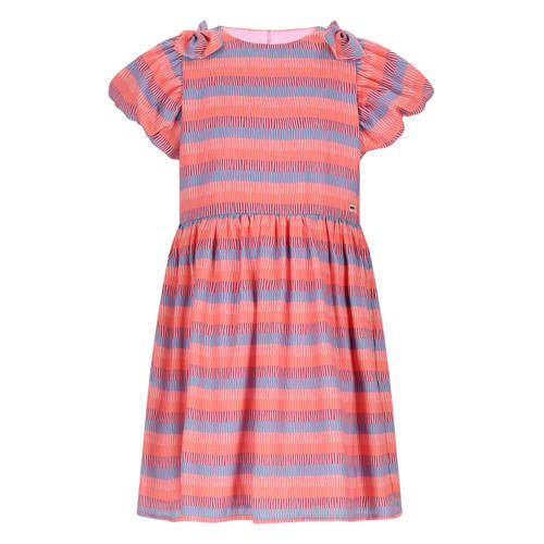 NONO gestreepte midi jurk roze