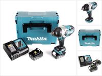Makita DTW 1002 RFJ accu slagmoersleutel 1/2" 18V 1000Nm borstelloos + 2x oplaadbare accu 3.0Ah + lader + Makpac
