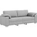 Canapé 3 places Gris Nuage 220 cm Tissu