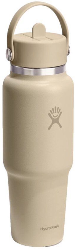 Hydro Flask Wide Mouth Flex Straw Cap Oat reisfles, 946 ml