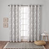 Exclusieve Home Gordijnen met Tule, Venstergordijnpaneel- Paar Polyester, Zwarte Parel, 160 cm Lengte