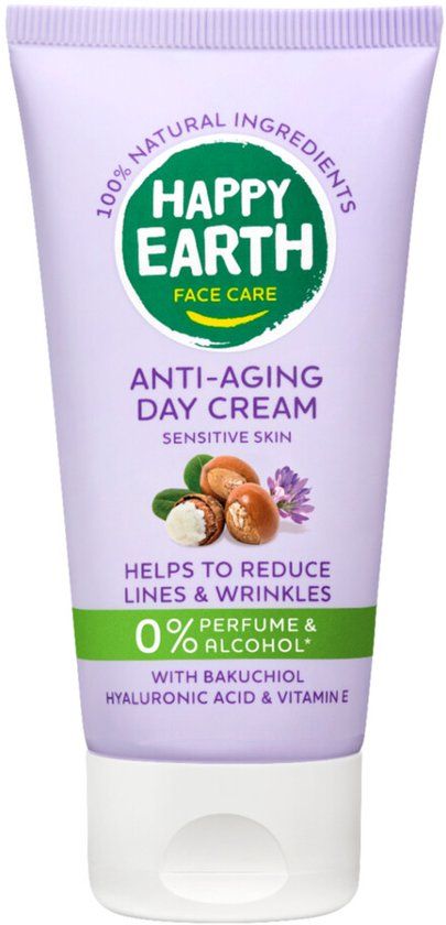 Happy Earth 100% Natuurlijke Anti-Age Dagcrème - 50 ml