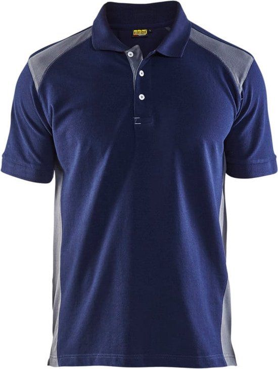 Blåkläder Poloshirt piqué 3324-1050 - Zwart/Donkergrijs - M