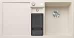 Blanco Silgranit spoelbak, 1000x510 mm, zacht wit