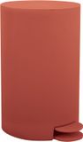 MSV Osaki Badkamerprullenbak - Pedaalprullenbak 3 Liter - Terracotta Bruin
