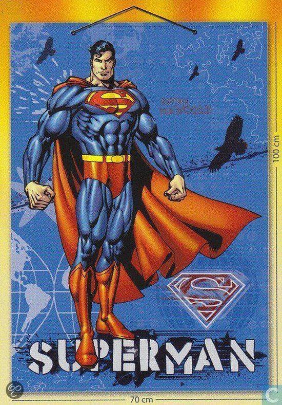 Merkloos Superman Textile Banner - 70 x 100 cm - Blue