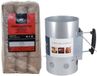 Merkloos Barbecue startset - bbq - houtskoolaansteker - bbq starter - 10 kilo briketten